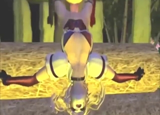 Harley Quinn fucks a horse in an animated vid